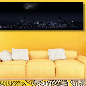 Chicago City Wall Art Trendy Wall Art Chicago City Canvas Art Chicago Print Framed Wall Art Illinois Printing Wall Illinois Modern Wall Art