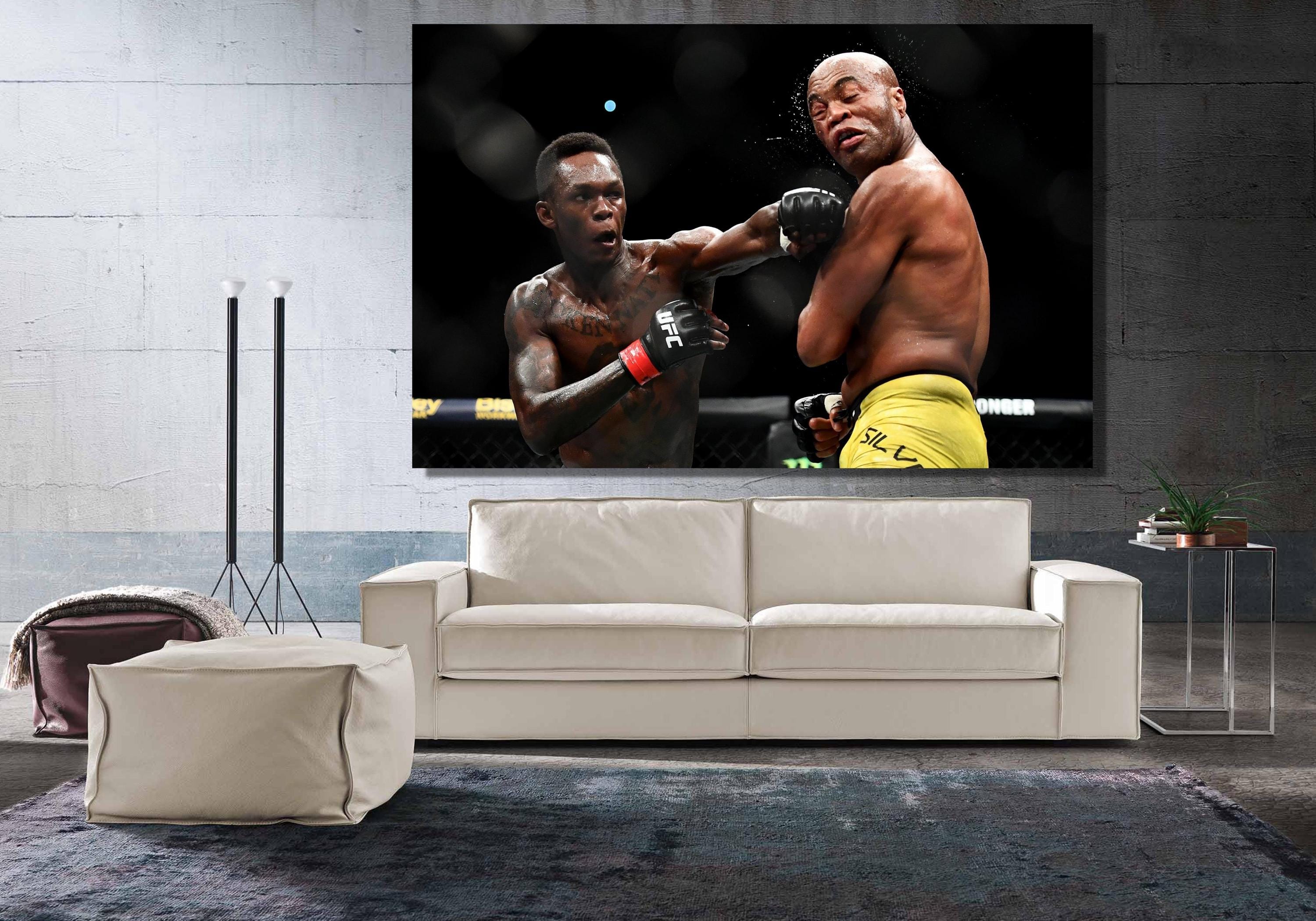 Stylebender Poster Israel Adesanya Poster UFC KO Canvas Wall Art Print of Alex Pereira Bow ...