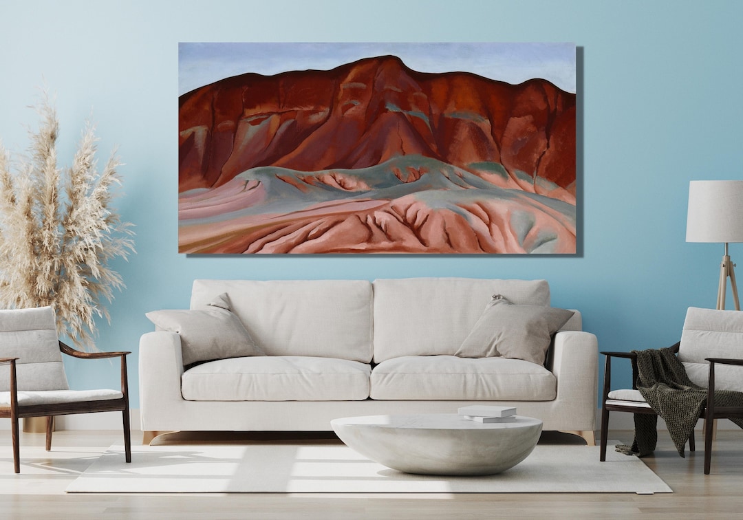 Georgia O'keeffe Mountain Canvas,reproduction Painting,o'keeffe Picture ...