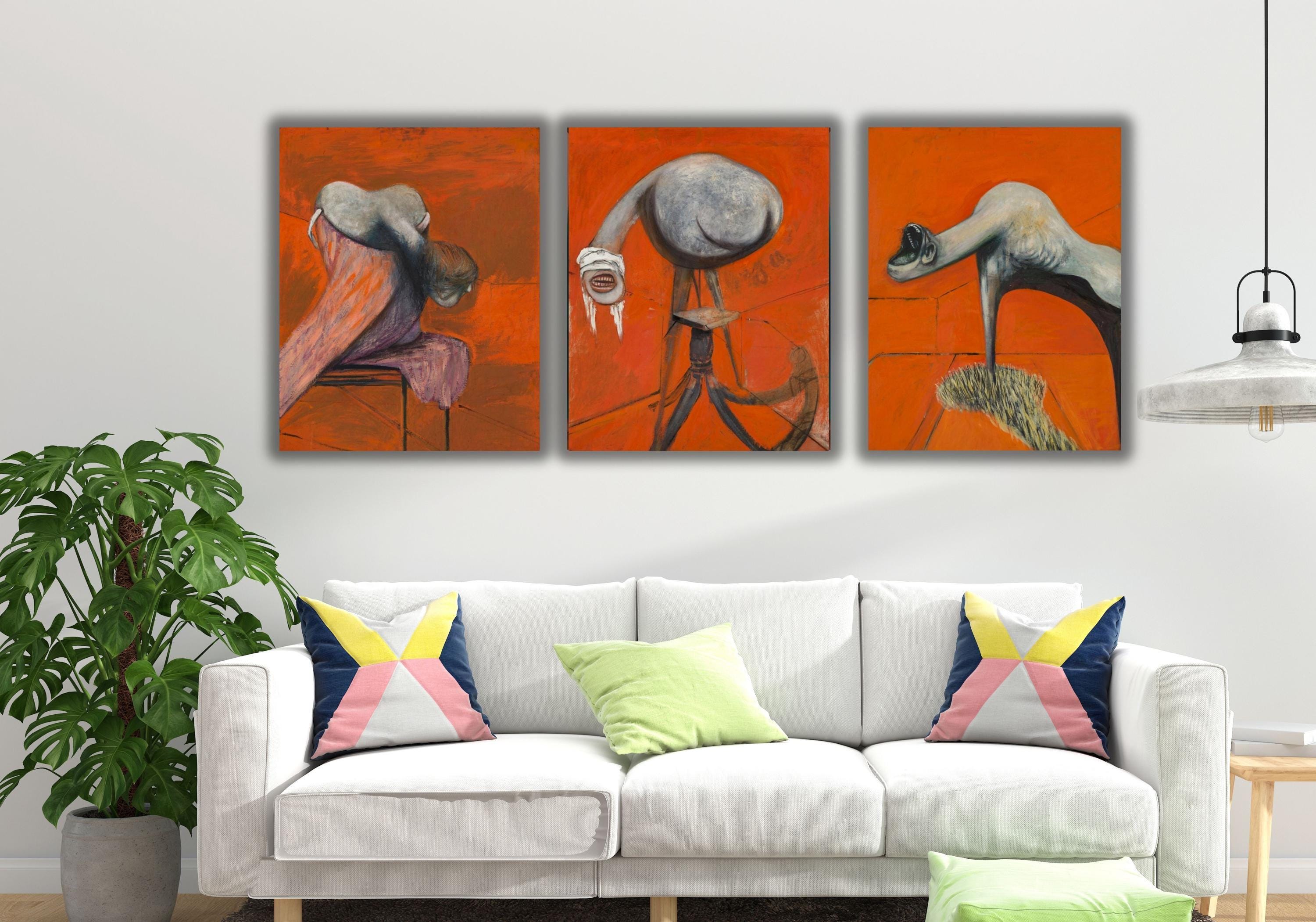 Set of 3 Three Studies for Figures at the Base of a Crucifixion
