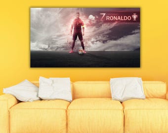 Cristiano Ronaldo Portugal Poster, Quote Wall Art, Cristiano Ronaldo Wall Art, Cristiano Ronaldo Prints, Cristiano Ronaldo Poster,CR7 Canvas