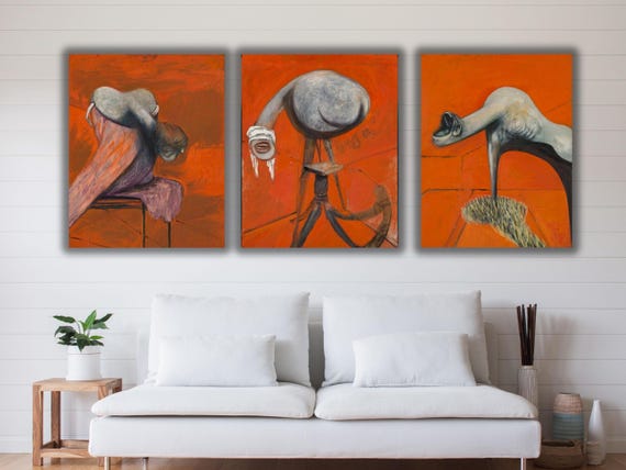 Set of 3 Three Studies for Figures at the Base of a Crucifixion