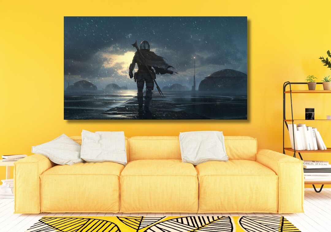 Star Wars The Mandalorian poster artwork wall art print - The Mandalorian, Hobbies & Toys