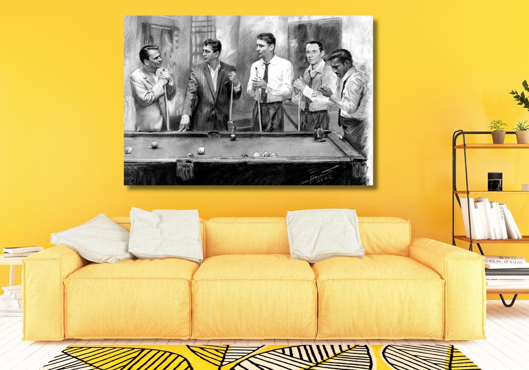 The Rat Pack Wall Art, Frank Sinatradean Martin, Sammy Davis Jr., and