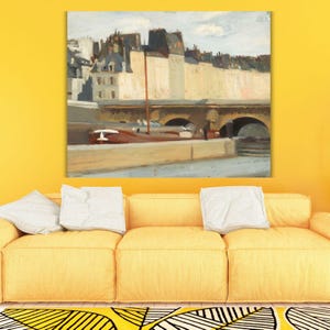 Ecluse De La Monnaie by Edward Hopper Ready To Hang Canvas Art,Edward Hopper Painting Art,Hopper Wall Art,Exhibition print,Hopper Poster Art