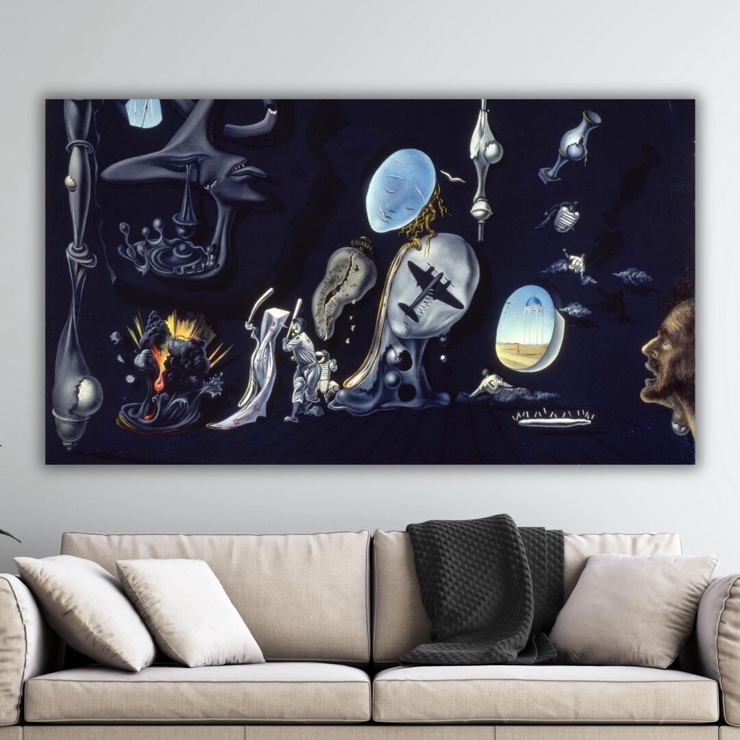 Salvador Dali Mind Thought Institution Canvas Ready to Hang Print Art ...