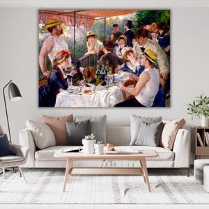 Das Mittagessen der Bootsparty 1881 Von Pierre Auguste Renoir Bereit, Leinwand zu hängen, Pierre Auguste Renoir, Pierre Auguste Renoir Poster Art