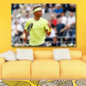 Rafael Nadal Poster Print Art,Motivation Art,Rafael Nadal Canvas Wall Art,Sports Room Art,Gift for Tennis,Tennis Wall Art Decor,Tennis Print