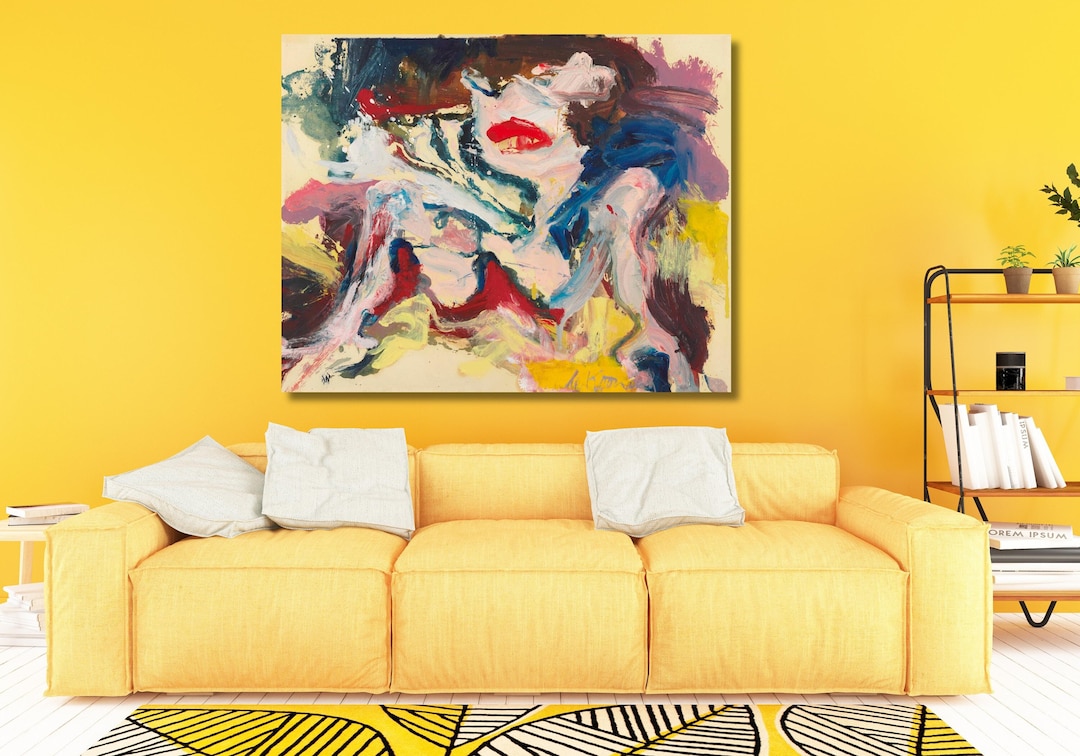 Willem De Kooning Interchange Wall Art,oil on Canvas,photo Painting ...