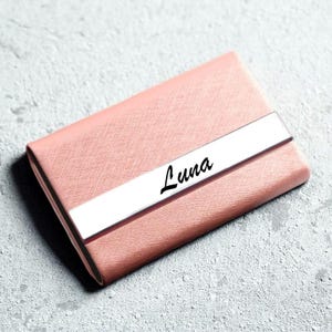 Étui personnalisé pour cartes de visite, cadeau d'affaires, porte-cartes de visite gravé personnalisé, étui en aluminium, porte-cartes, fermeture magnétique