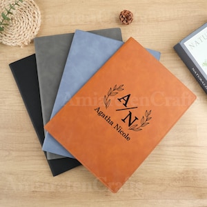 Carpeta de cuero personalizada, carpeta de ventas, carpeta para conferencias, maletín A4 personalizado, portapapeles, bloc de notas, regalo para hombre.