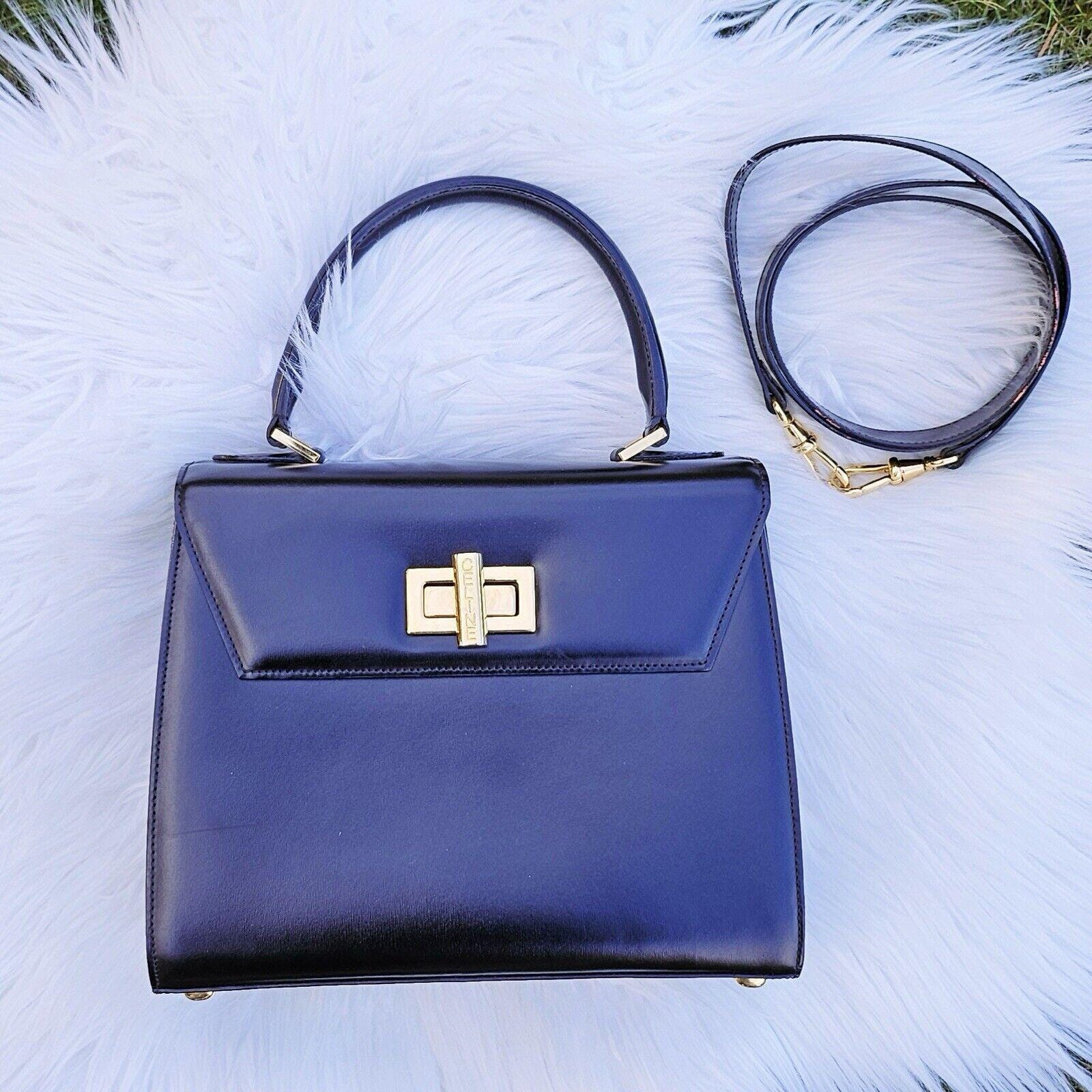 【CELINE】★Vintage★TOP HANDLE BAG トップハンドル バッグ RARE Vintage CELINE Convertible Turnlock Top Handle Bag
