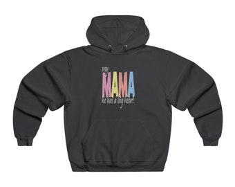 Mother Day cute Gift for Your Mom with Big Heart - Men's NUBLEND® Hooded Sweatshirt