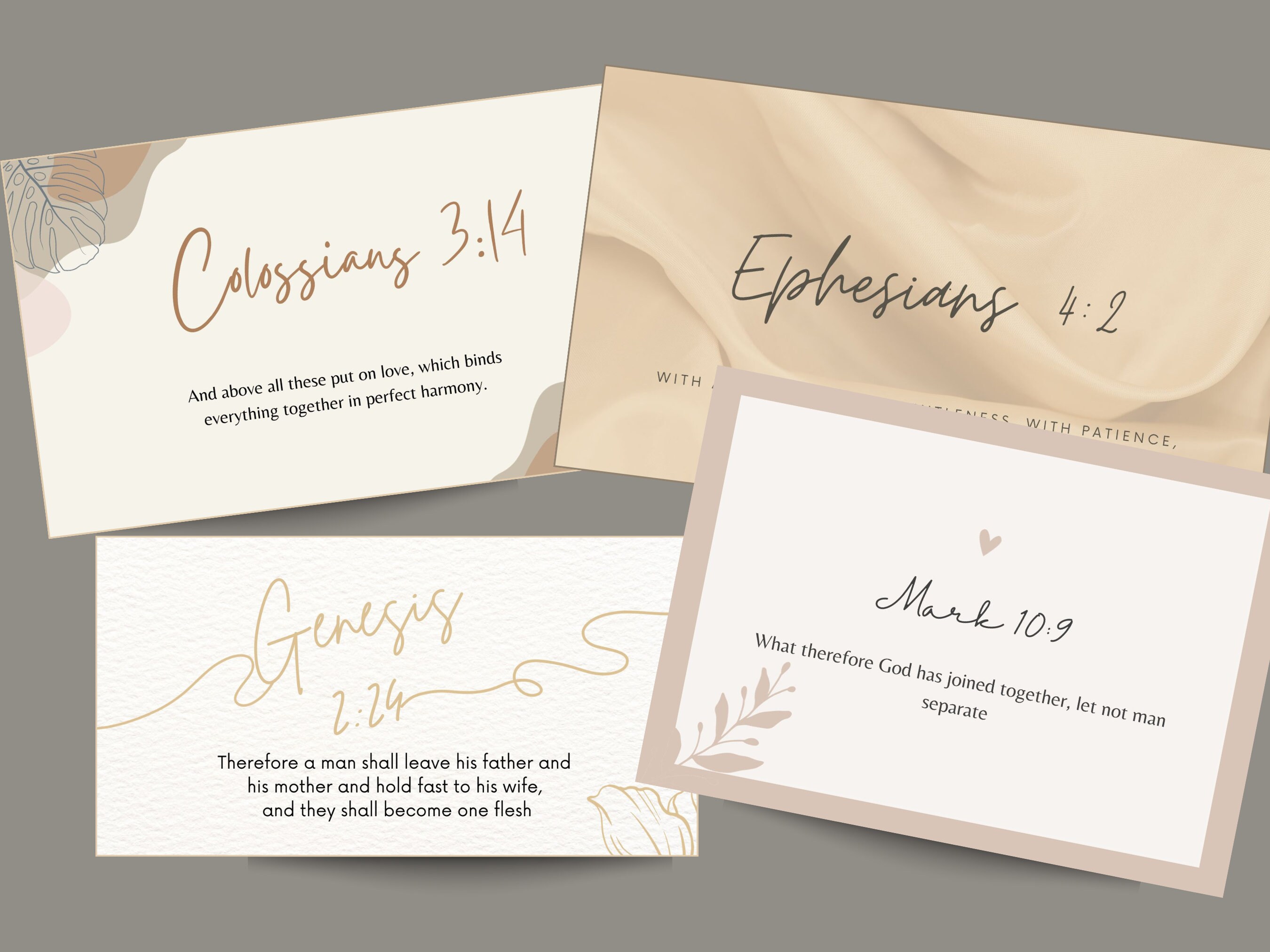 4 Christian Printable Scripture Postcards love En Marriage Bible Verse Cards encouragement En ...