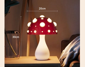 Modern Mushroom Bedroom Luxury Cordless Touch Light Metal Rechargeable Mini lamp Mushroom Lights | Mushroom| Gift Light | Creative Gift