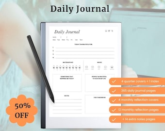 reMarkable 2 Kalender Template: Verlinktes Journal (PDF Download)