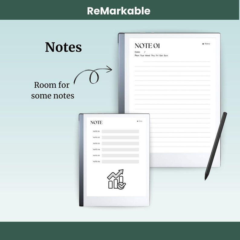 2026 Remarkable Planner Template: Hyperlinked Daily, Monthly, Project ...