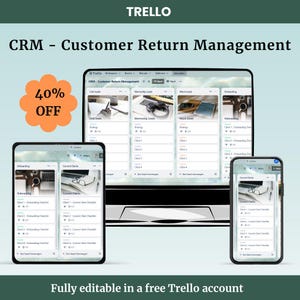 Trello CRM Template – Customer Return Management, Small Business