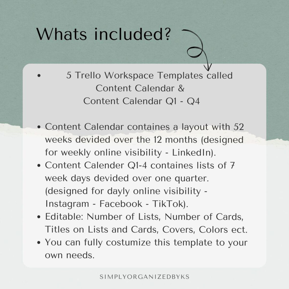 Trello Content Calendar Trello Workspace Template Content Planner