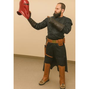 Boba Fett Cosplay Kostüm | Mandalorianisch inspirierter schwarzer Anzug Bild 5