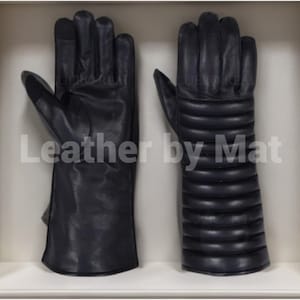 Darth Vader Handmade Gloves, Genuine Leather Mandalorian Armor Gloves, Bounty Hunter Gloves