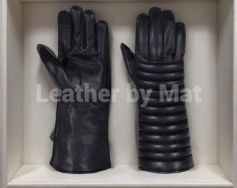 Darth Vader Handmade Gloves, Genuine Leather Mandalorian Armor Gloves, Bounty Hunter Gloves