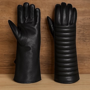 Darth Vader Gloves | Villain Cosplay Gloves | Black Costume Gloves | Movie Villain Gloves for Men and Women | Sci Fiction  Cosplay Gloves