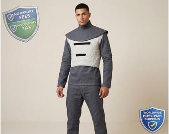 Kostium lotniczy Death Watch, inspirowany Mandalorianami, 3-częściowy, kompletny strój łowcy nagród