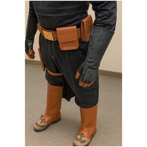 Boba Fett Cosplay Kostüm | Mandalorianisch inspirierter schwarzer Anzug Bild 3