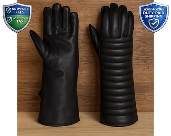 Darth Vader inspirierte Leder Cosplay Handschuhe