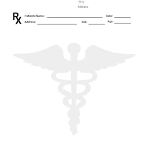 Minimalist Prescription Pad