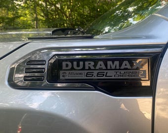 Jeu de 2 inserts d'emblème d'aile 2020-2026 GMC Sierra 2500/3500 Duramax