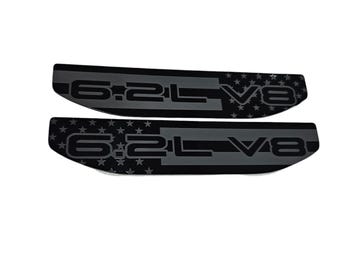 2020-2026 6.2 V8 American flag Sierra 1500 fender emblem.