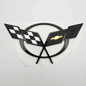 Emblèmes de la Corvette C5 à l'avant et à l'arrière Avec ou sans bague extérieure