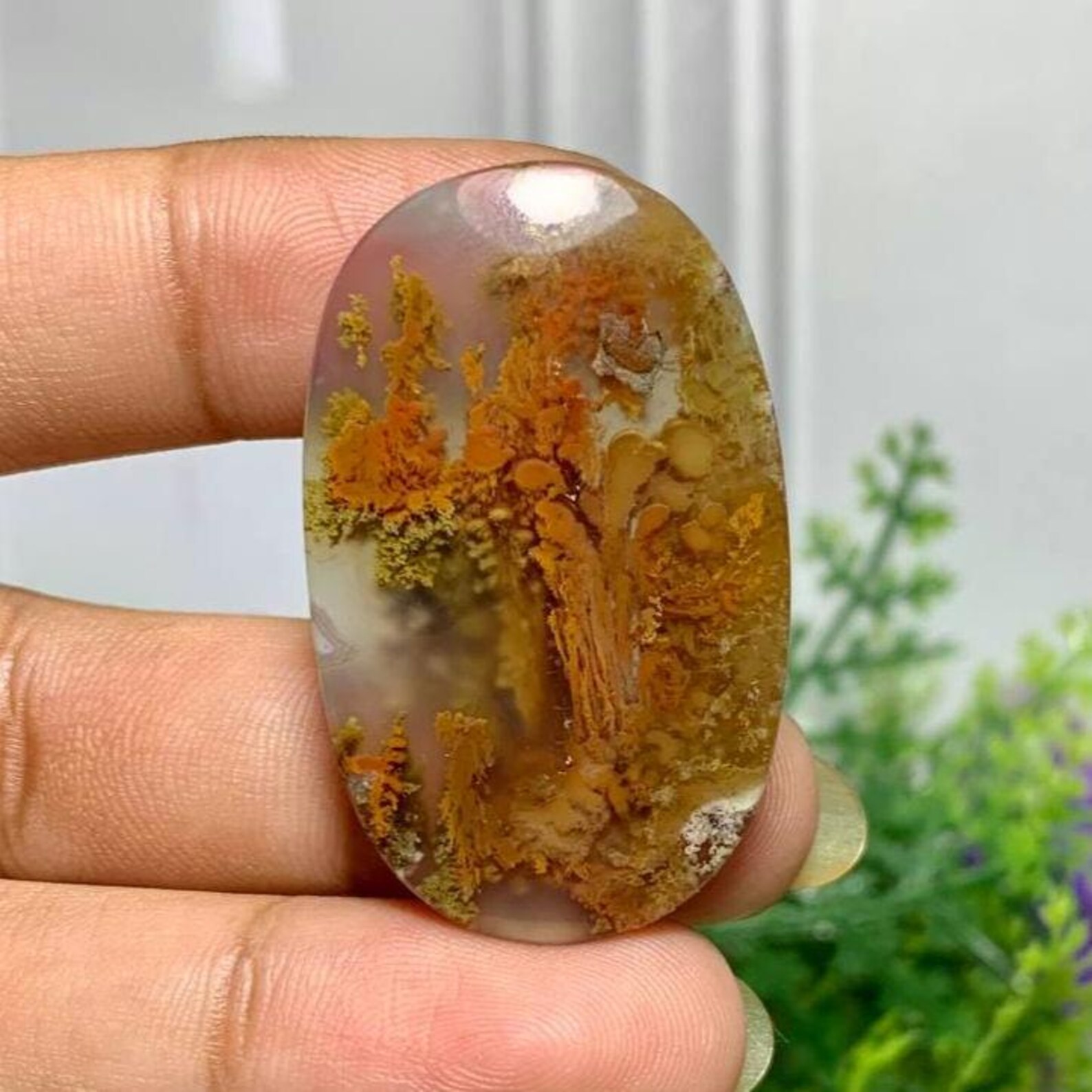 Moos Agate Flower Ll Agate Flower Multicolor Pertified Wood Ll Agate ...