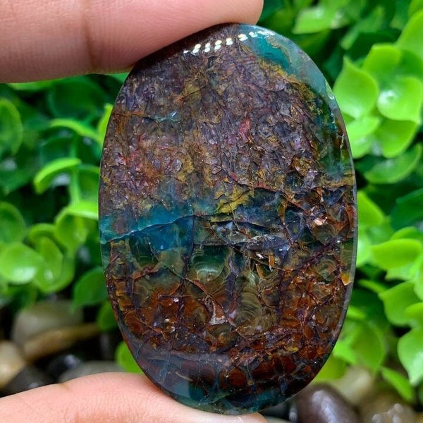 Rare Opalized copper || pendant gemstone jewelry size (49,3x32,9x7,2mm)