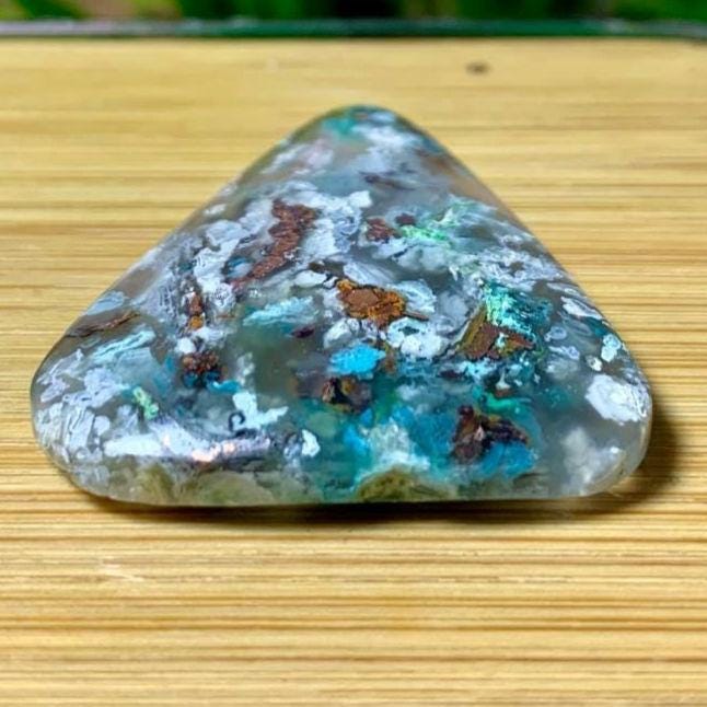 Chrysocolla Confetti Size: 34x24x5 Mm - Etsy