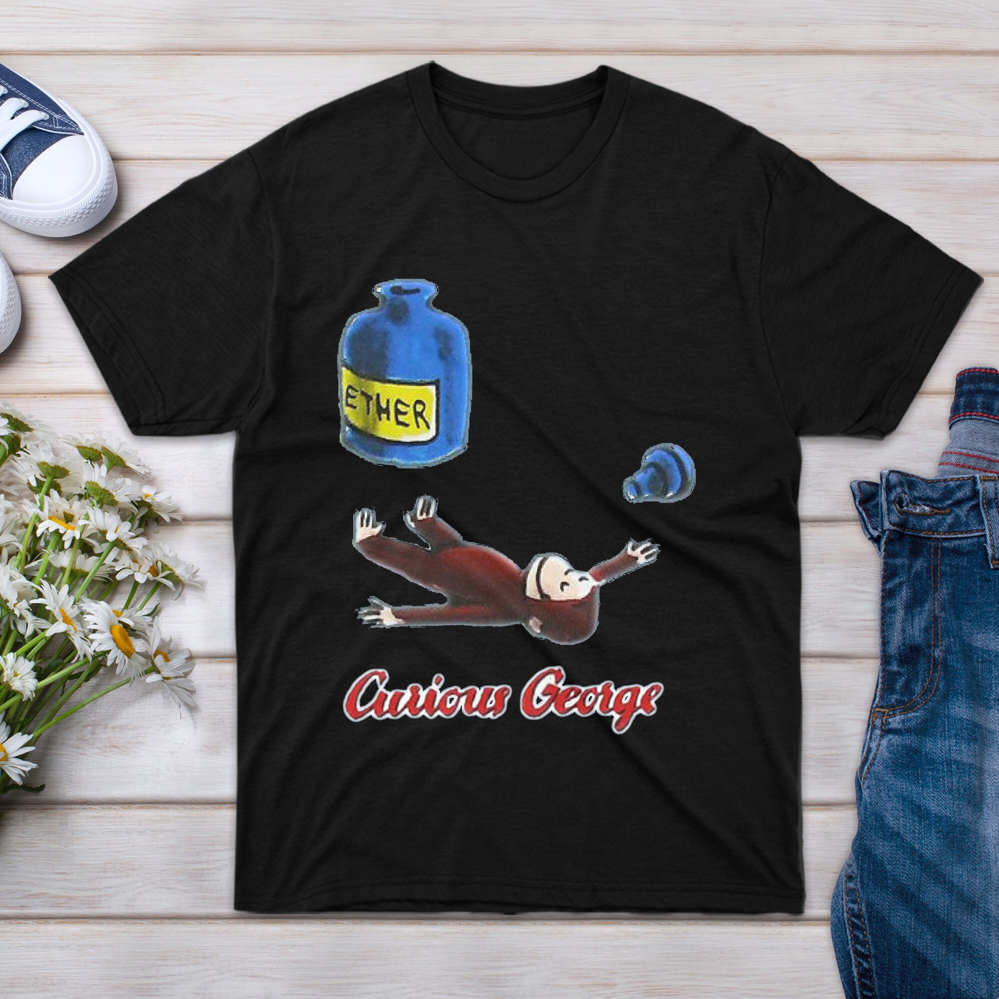 curious george ether t shirt