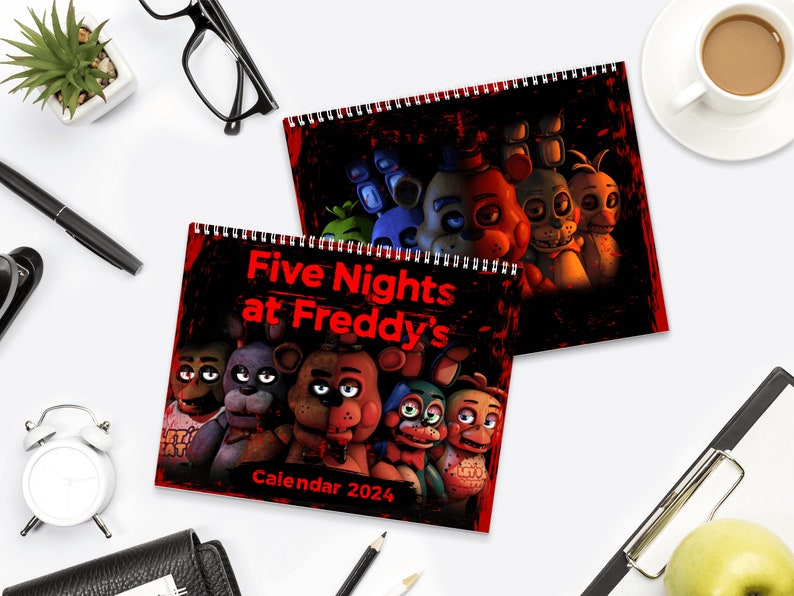 Desktop Calendars 2024 Five Planner Aesthetic Nights Gift for Her at