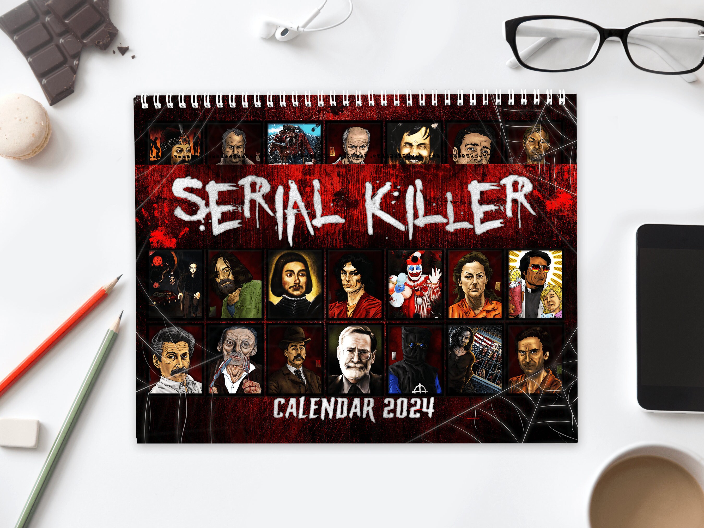 Desktop Calendars 2025 Serial Family Decoration Gift for Her Killer