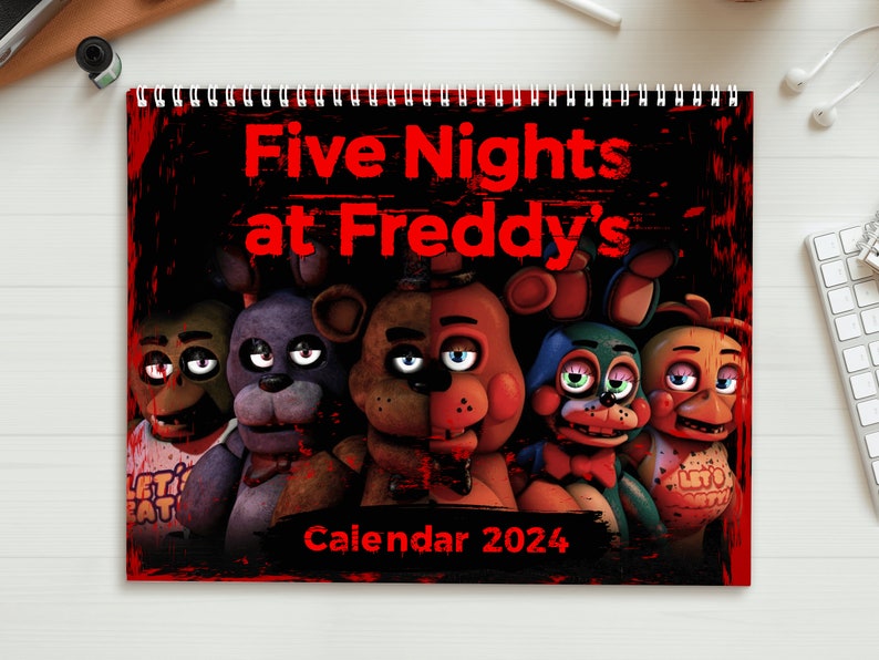 Desktop Calendars 2024 Five Planner Aesthetic Nights Gift for Her at