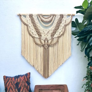 Macrame Wall Hanging - Hand-Woven Tapestry for Home Decor. Nordic Style Boho Decoration.Housewarming gift first home