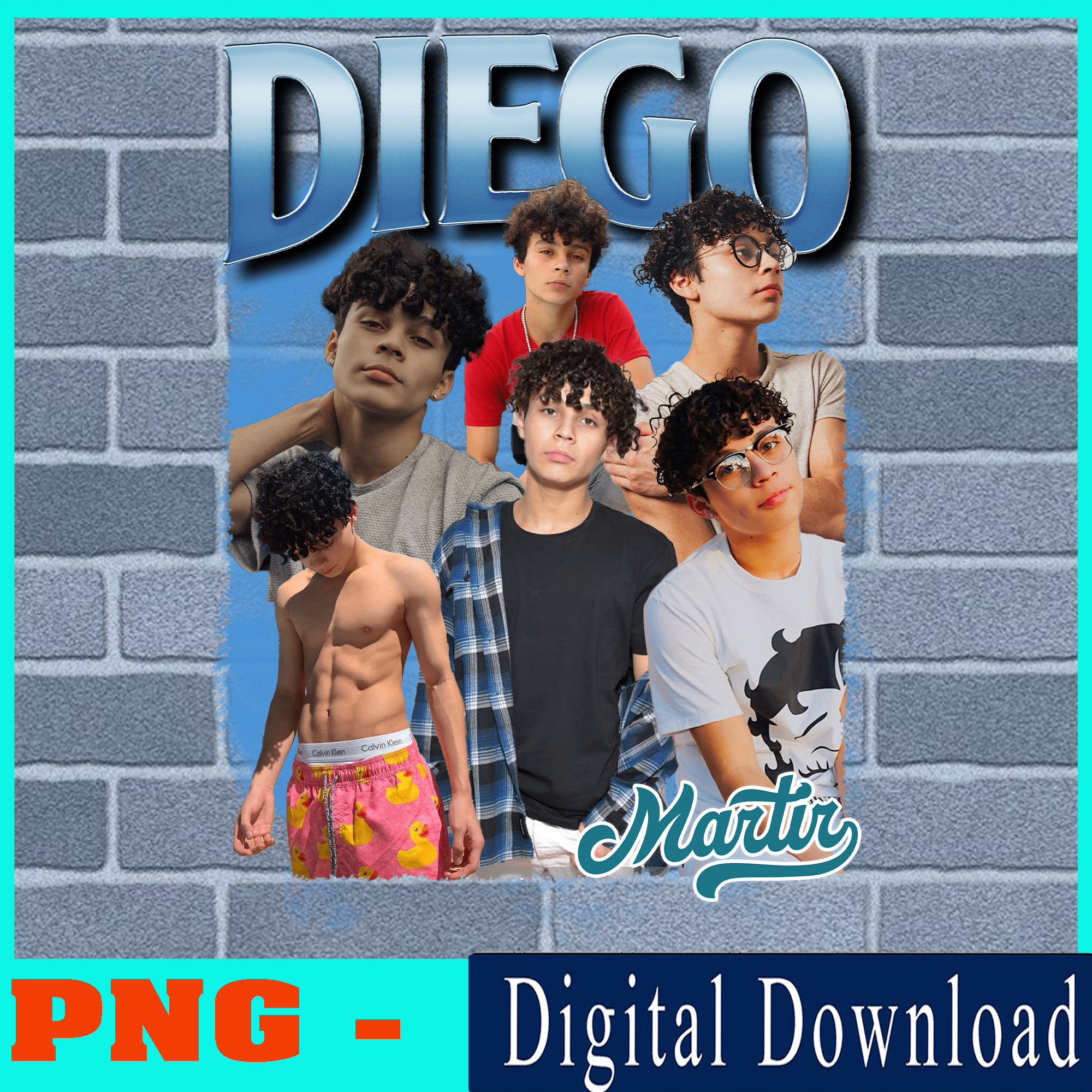 Diego Martir Png American Youtuber PNG Digital Download T - Etsy
