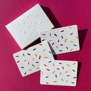 Cartões de nota em relevo com granulados 3D; conjunto de 6, 12, 18 cartões de agradecimento em branco; cartão de nota plano feito à mão minimalista; papelaria artesanal de luxo