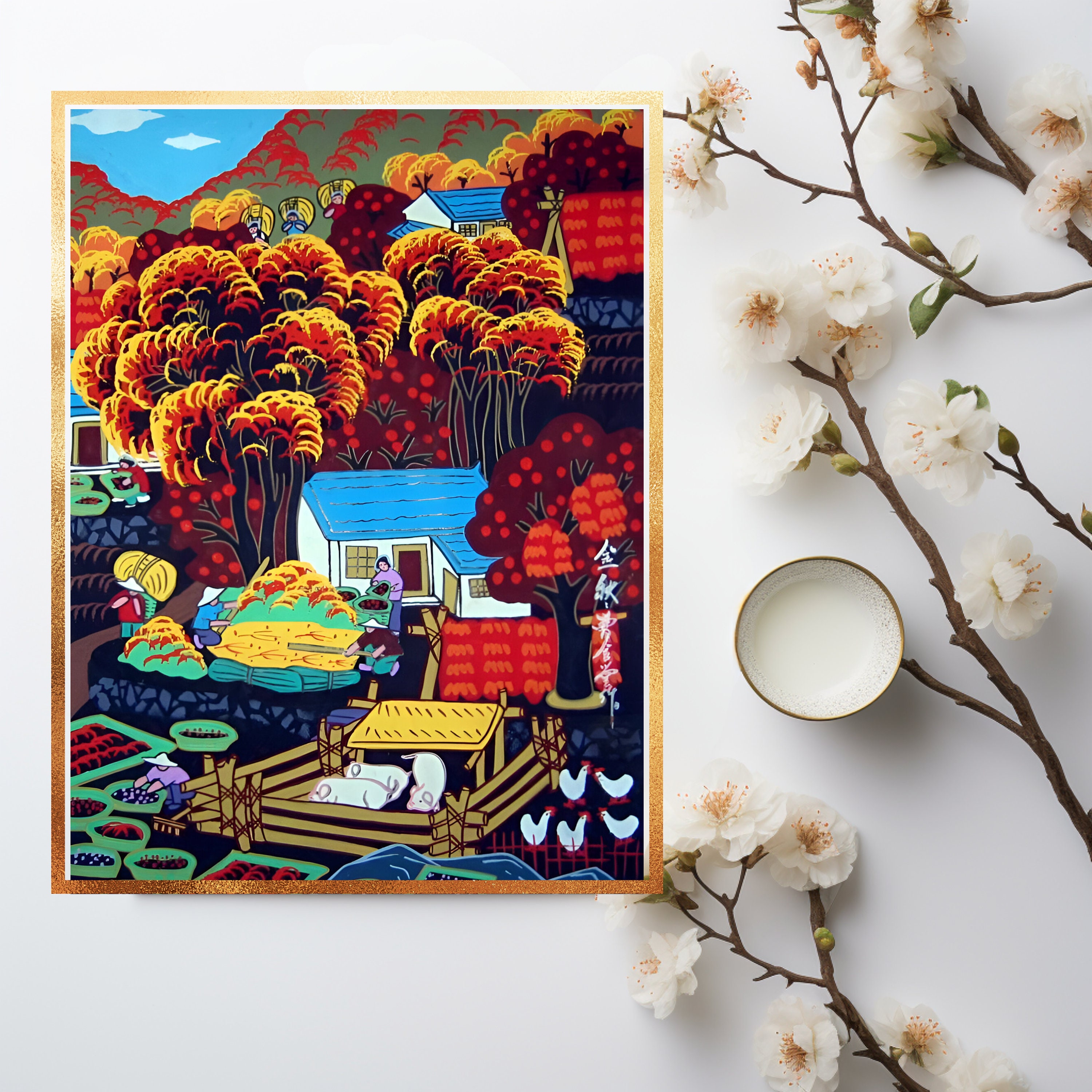 Jinshan Peasant Painting: Chinese Countryside