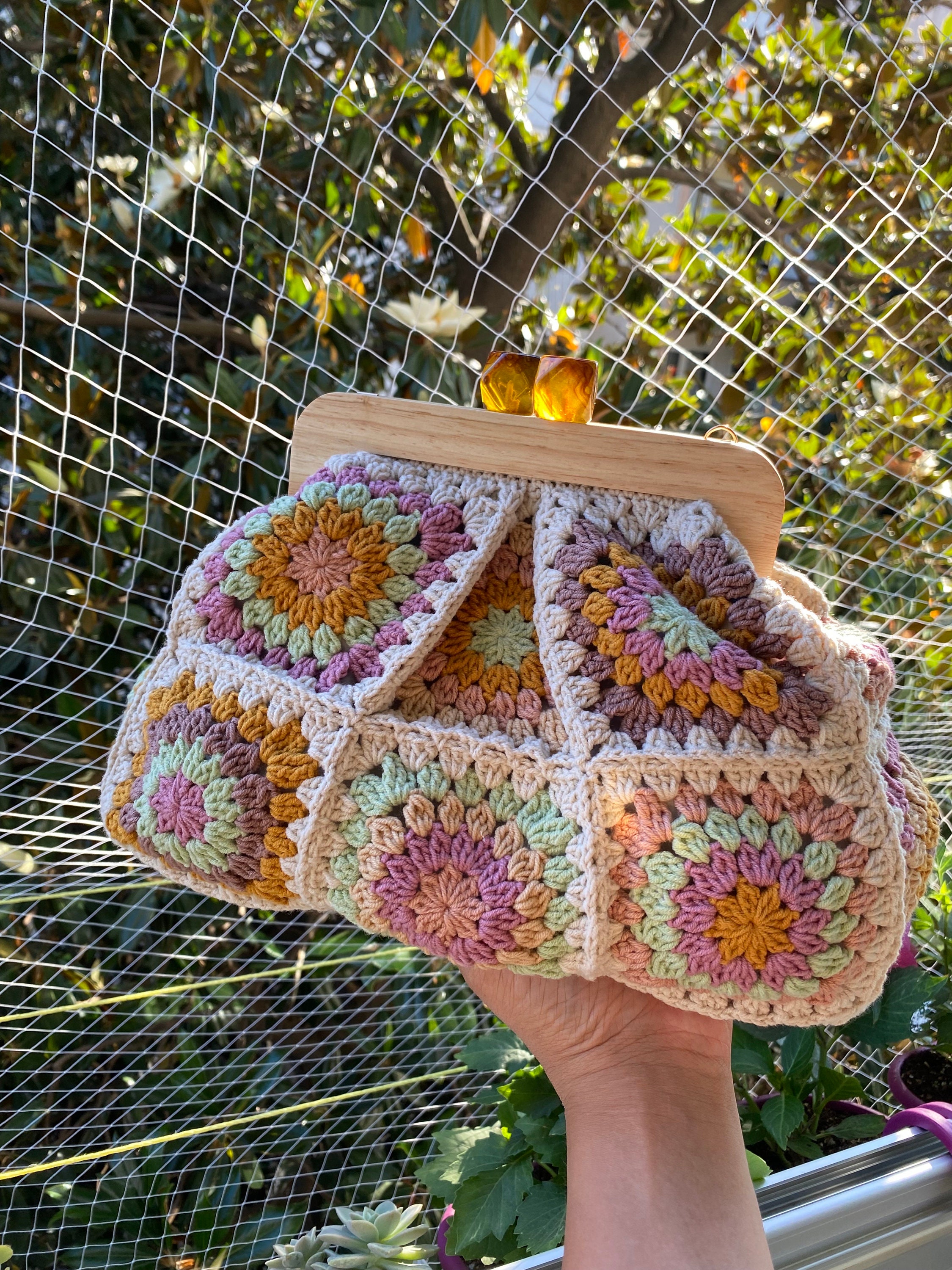 Bolsa Tejida Mujer Bolso Clutch De Crochet Bolso Clutch De Punto