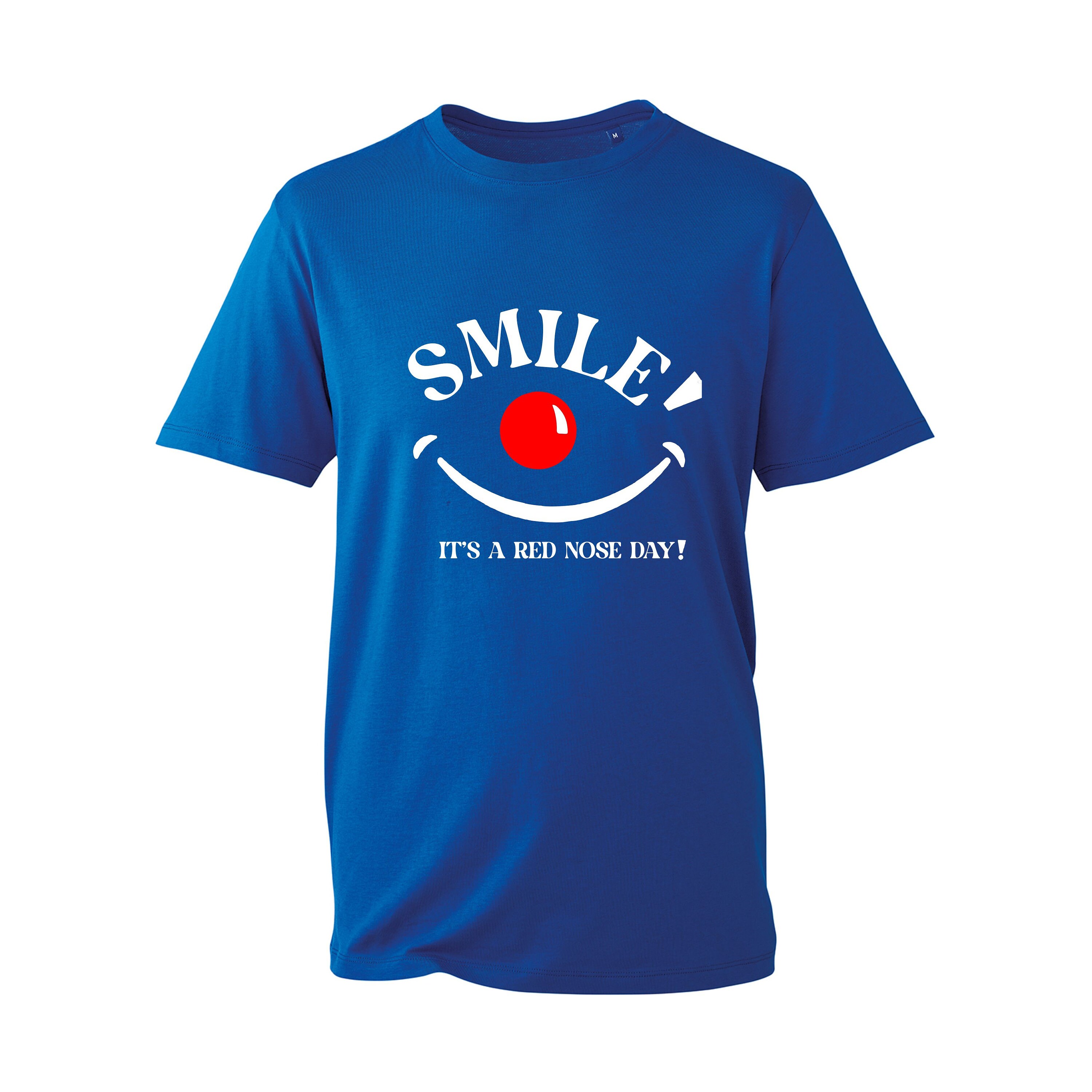 Smile Its A Red Nose Day 2024 Themed Novelty Tshirt, Funny Hero Event