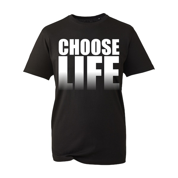 Choose Life Live Life Printed Novelty Themed T-Shirt, Funny Gift Idea Birthday Gift Life Live Tops Kids Unisex Adult Tee Top