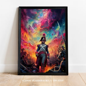 The Battle Of Waterloo, Napoleon, Historical Wall Art, Digital Download, Poster Print, Decoration, Home Decor