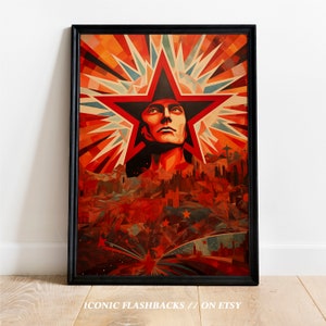 Bolschewistische Revolution, historische Wandkunst, digitaler Download, Posterdruck, Dekoration, Dekoration